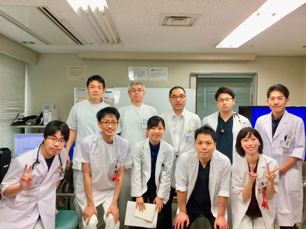 Doctors in Cardiovascular Surgery Professor Shibata is In the middle of the second row.